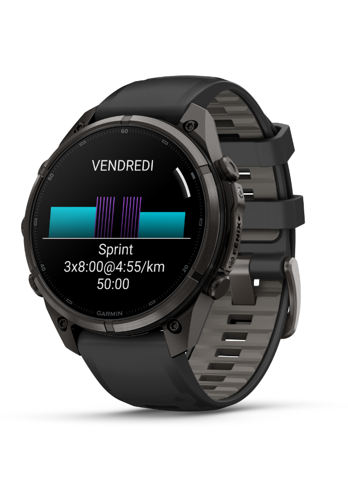 Garmin Fenix 9 Pro AMOLED 47mm Sapphire Titane Carbon Gray DLC