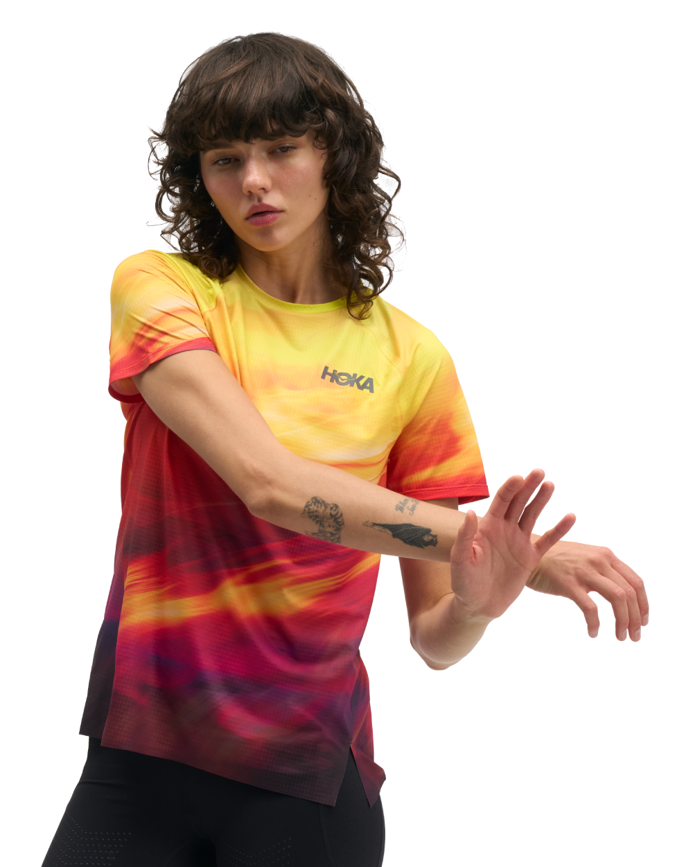 Hoka Race Day Short Sleeve Track Print