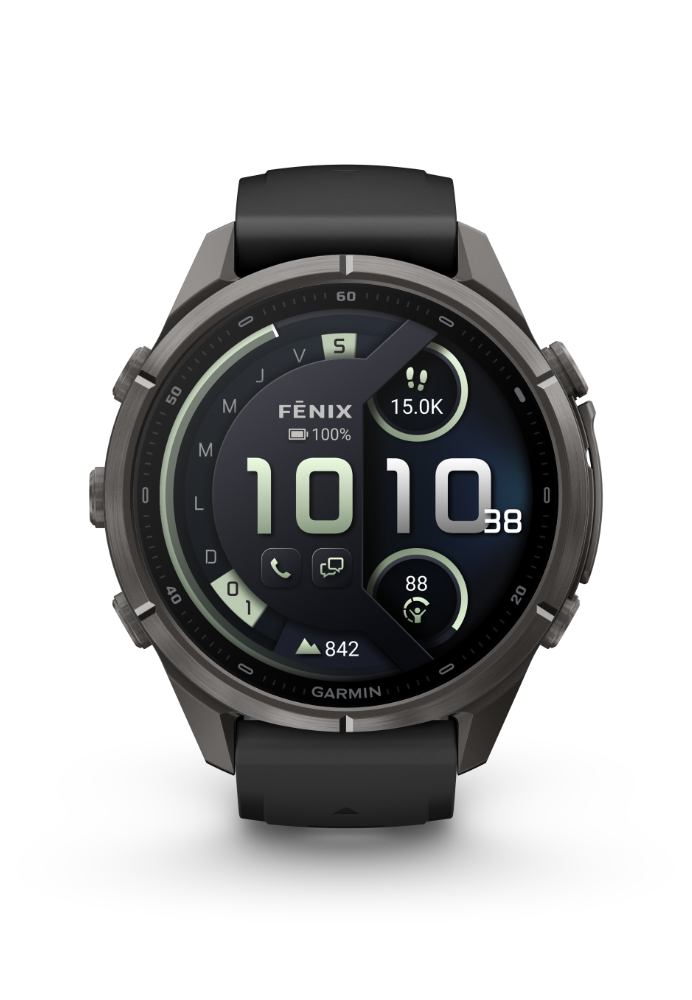 Garmin Fenix 9 Pro inReach AMOLED 43mm Sapphire Titane Carbon Gray DLC