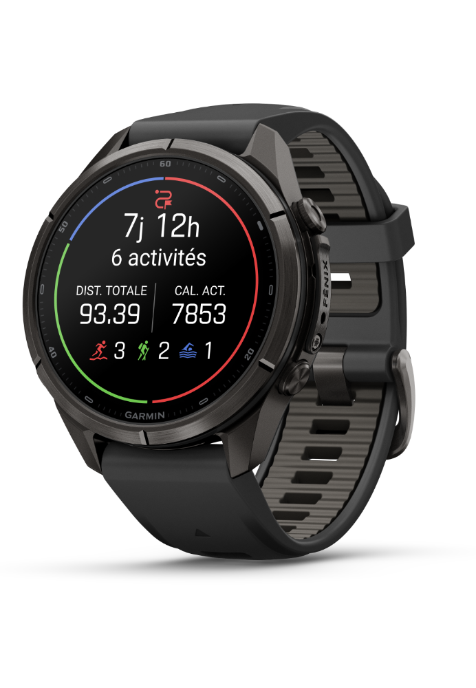Garmin Fenix 9 Pro inReach AMOLED 43mm Sapphire Titane Carbon Gray DLC