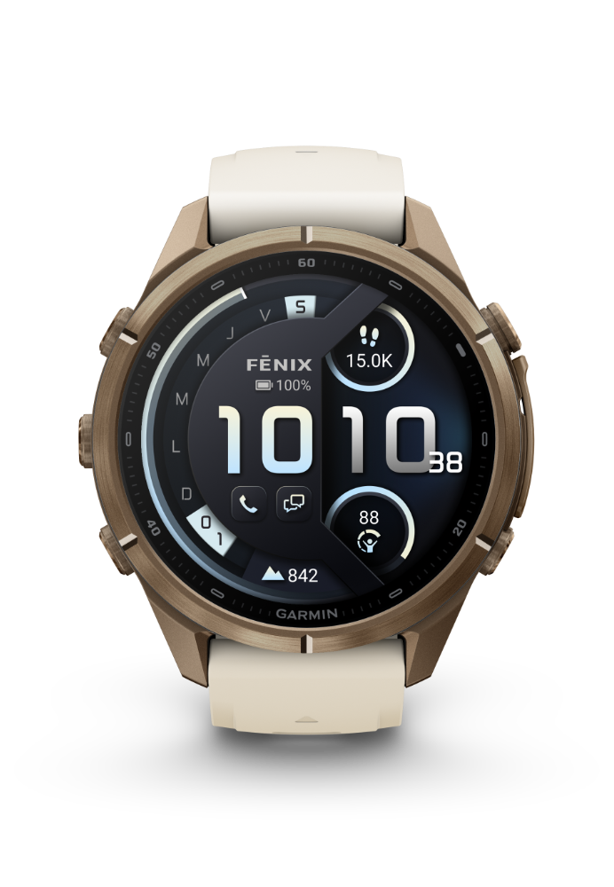Garmin Fenix 9 Pro inReach AMOLED 43mm Sapphire Titane Gold