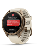 Garmin Fenix 9 Pro inReach AMOLED 43mm Sapphire Titane Gold