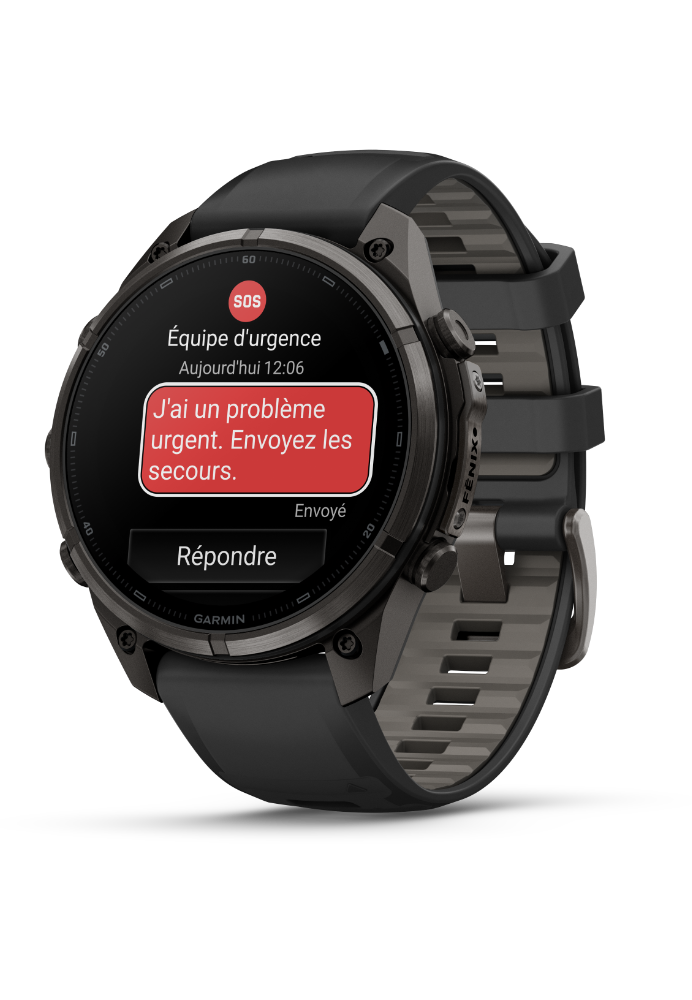 Garmin Fenix 9 Pro inReach AMOLED 47mm Sapphire Titane Carbon Gray DLC