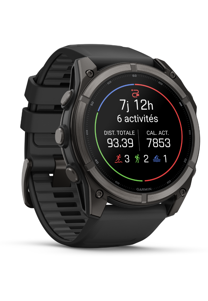 Garmin Fenix 9 AMOLED 51mm Sapphire Titane Carbon Gray DLC - second image