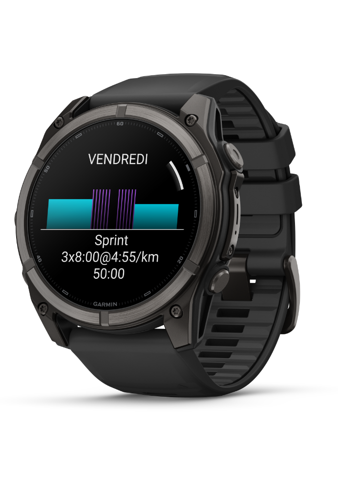Garmin Fenix 9 AMOLED 51mm Sapphire Titane Carbon Gray DLC
