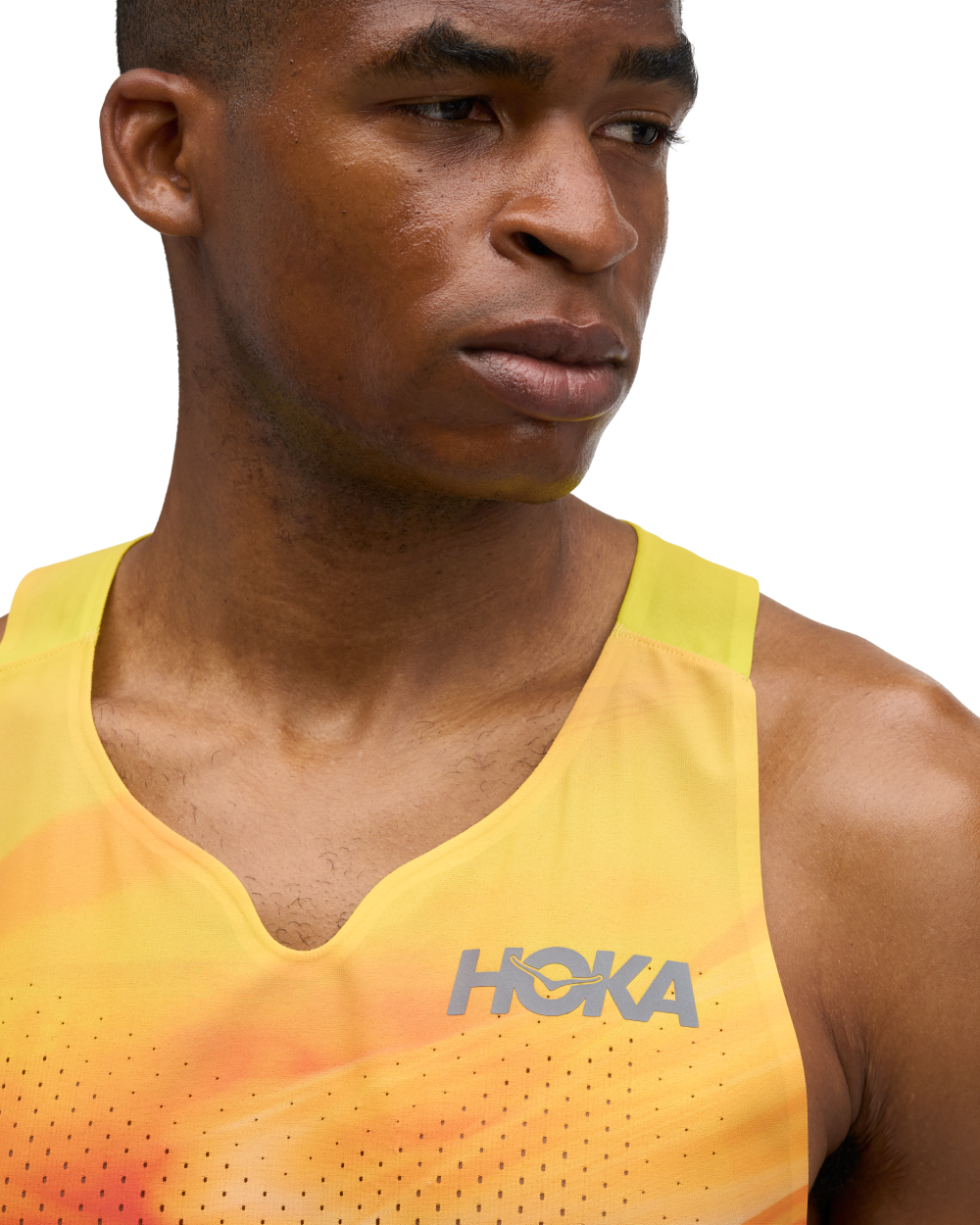 Hoka Race Day Singlet Track Print