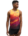 Hoka Race Day Singlet Track Print