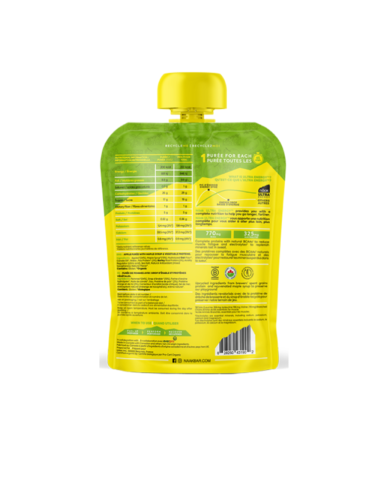 Naak Energy Puree Apple & Maple Syrup