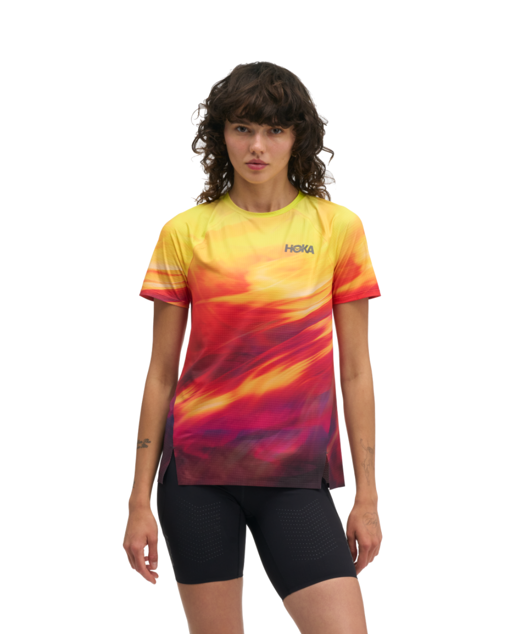 Hoka Race Day Short Sleeve Track Print